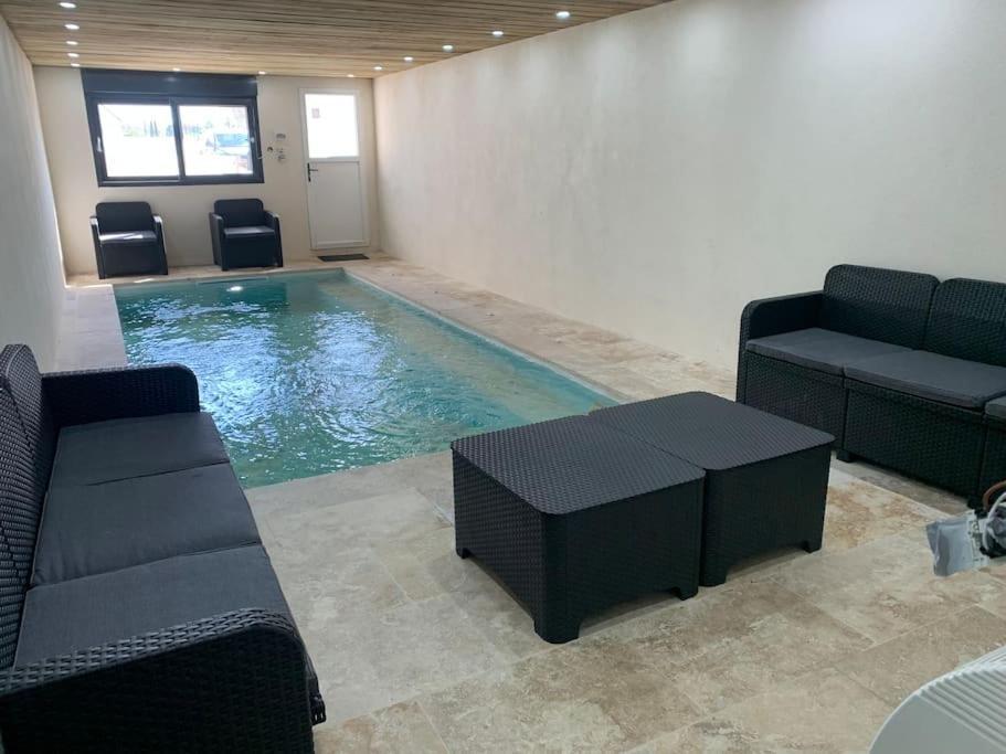 Villa Piscine/Spa Prive Interieur 33° Zoo De La Fleche 24H Du Mans 외부 사진
